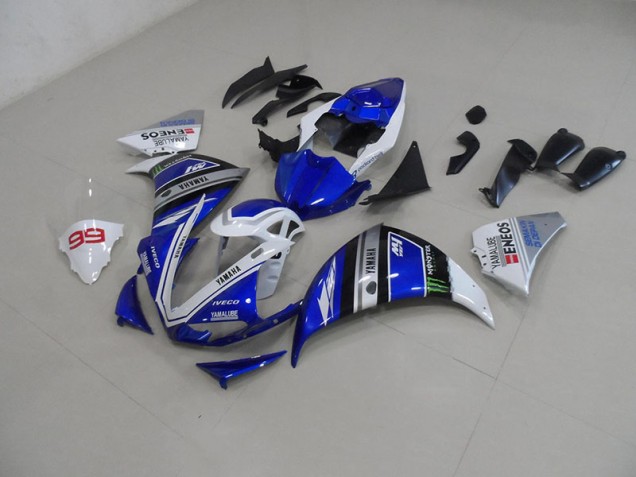 Carénages Yamaha R1 12-14 - Bleu Blanc