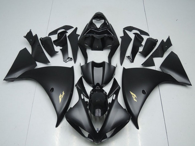Carénage Yamaha R1 12-14 - Noir Mat Décalque