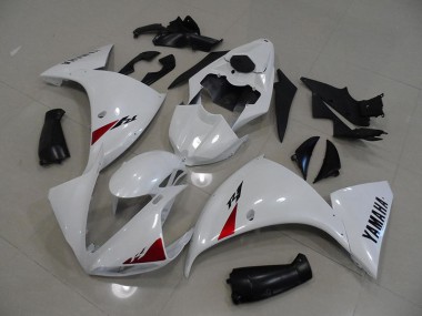 Carénage Yamaha R1 12-14 - Blanc Noir en Ligne