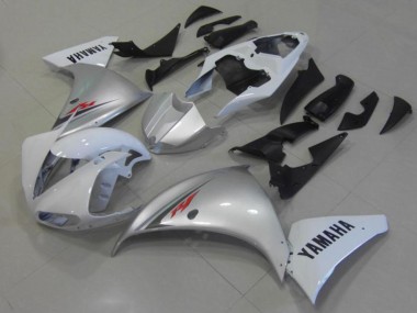 Carénage Yamaha R1 12-14 - Blanc Argent en Ligne