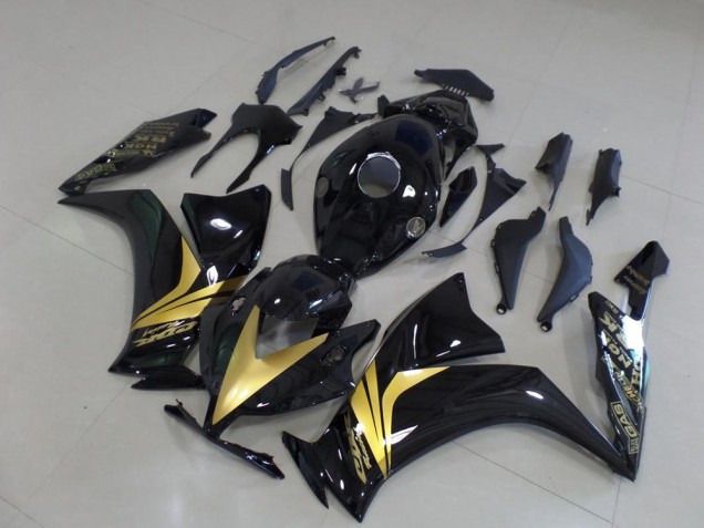 Carénage Honda CBR 1000 RR 12-16 - Noir Brillant Or Décalque Carénage Honda CBR 1000 RR 12-16 - Noir Brillant Or Décalque