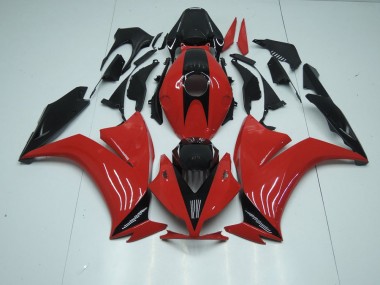 Carénage Honda CBR 1000 RR 12-16 - Rouge Noir avec No Décalque en Ligne