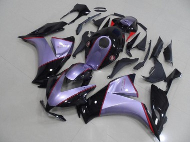Carénage Honda CBR 1000 RR 12-16 - Argent Gris avec Noir Brillant en Ligne