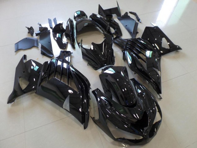 Carénage Kawasaki ZX14R ZZR 1400 12-21 - Noir Brillant Carénage Kawasaki ZX14R ZZR 1400 12-21 - Noir Brillant