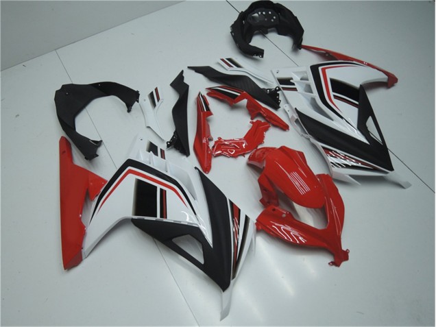 Carénage Kawasaki EX300 13-16 - Rouge Blanc Noir Carénage Kawasaki EX300 13-16 - Rouge Blanc Noir
