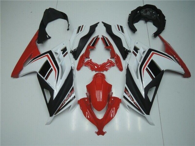Carénage Kawasaki EX300 13-16 - Rouge Blanc Noir Carénage Kawasaki EX300 13-16 - Rouge Blanc Noir