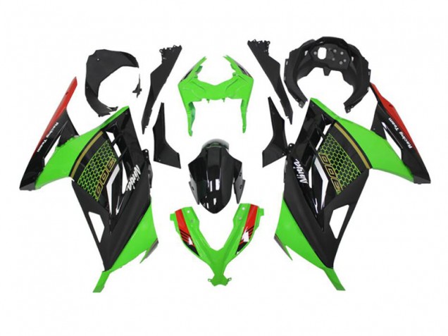 Carénage Kawasaki EX300 13-16 - Vert Noir Carénage Kawasaki EX300 13-16 - Vert Noir