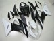 Carénages Kawasaki ZX6R 13-18 - Blanc Noir