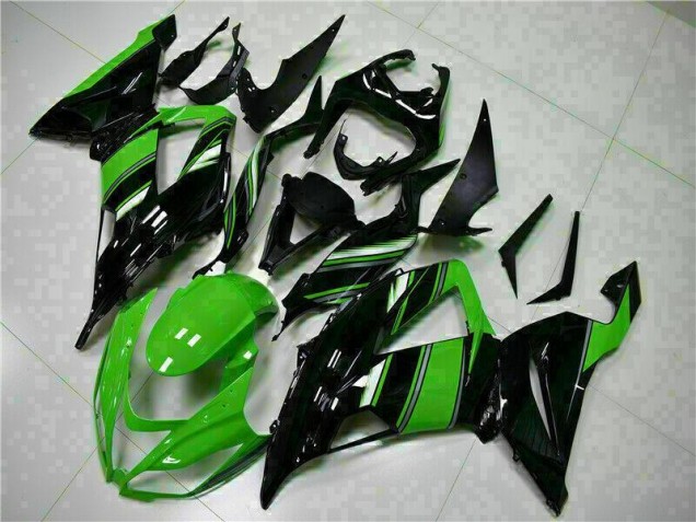 Carénage Kawasaki ZX6R 13-18 - Noir Vert