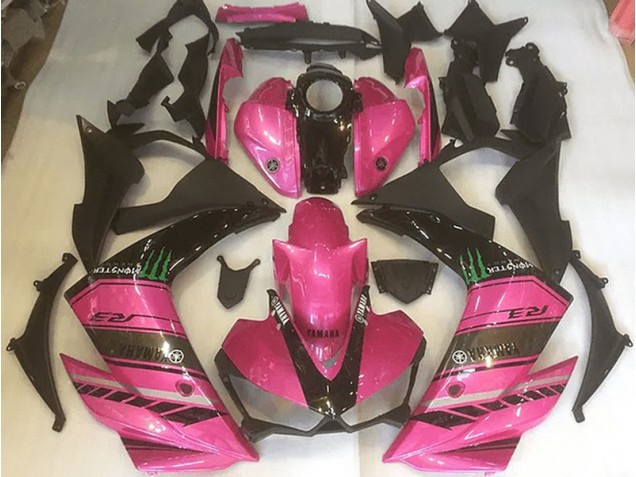 Carénage Yamaha R3 15-22 - Rose et Noir Carénage Yamaha R3 15-22 - Rose et Noir