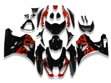 Carénage Suzuki GSXR 1000 17-23 - Noir Rouge en Ligne