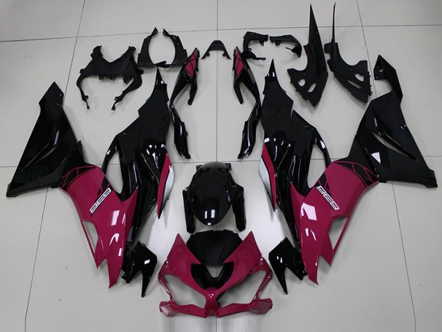 Carénage Kawasaki ZX6R 19-23 - Rose Noir